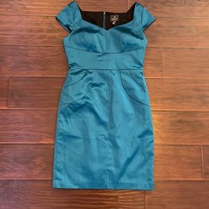 Turquoise short Adrianna Papell Dress